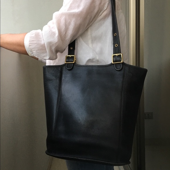 Coach Handbags - Coach Legacy Vintage Duffle Black Leather Bag